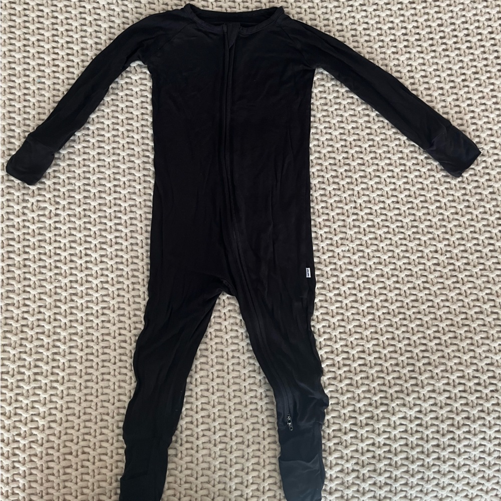Little Sleepies black solid - 12-18 months
